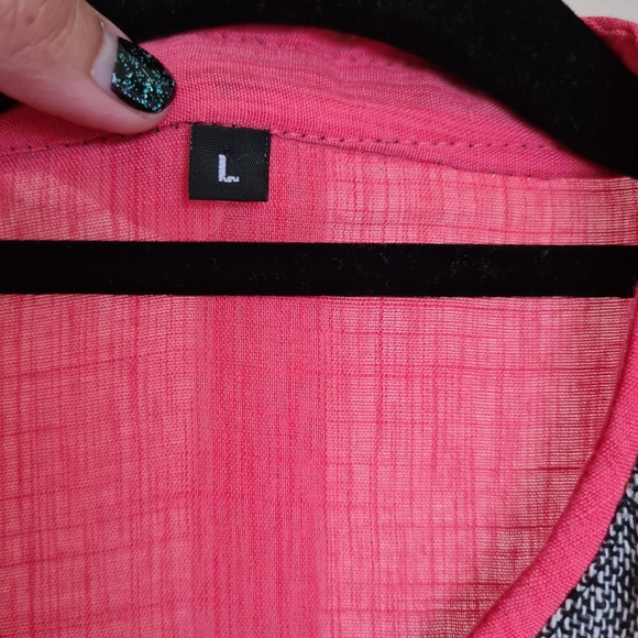 Embroidered Flower Large Pink Long Dress - Side Slits Pink Formal Dress - Picture 11 of 12